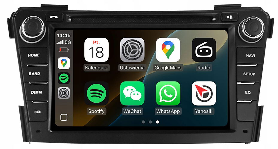 Hyundai I40 Rádio Navigácia Android Auto Carplay Mapy Aplikácie