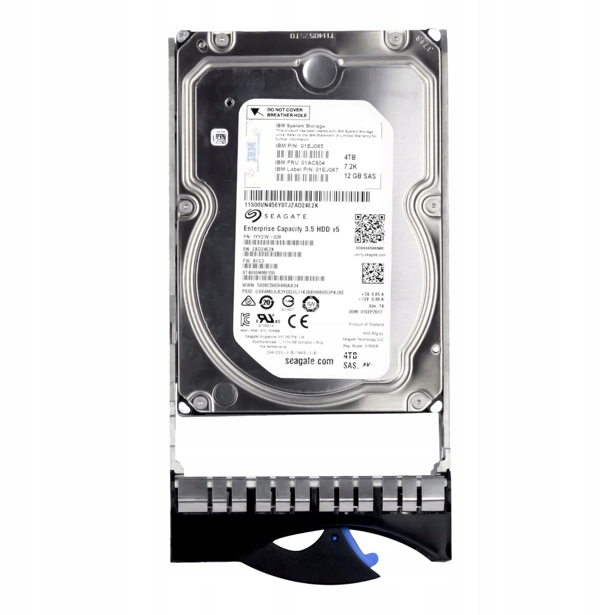 Ibm 01AC604 01EJ065 4TB 7.2K SAS-3 ST4000NM0155