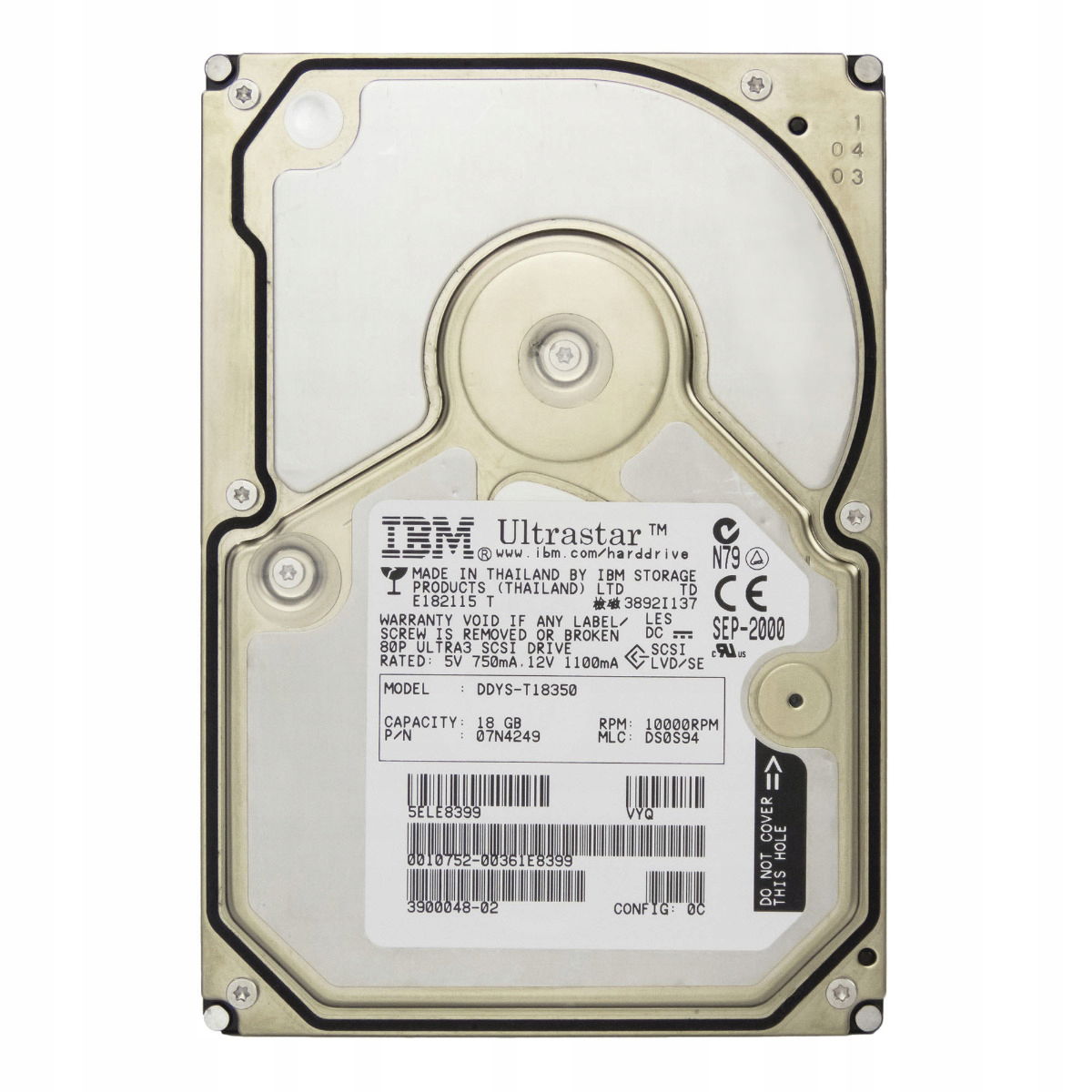 Ibm 07N4249 18.2GB 10K 4MB Scsi 3.5'' DDYS-T18350