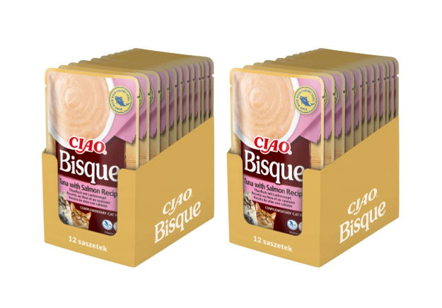Inaba Cat Ciao Bisque Tuna With Salmon 24x40G Sada