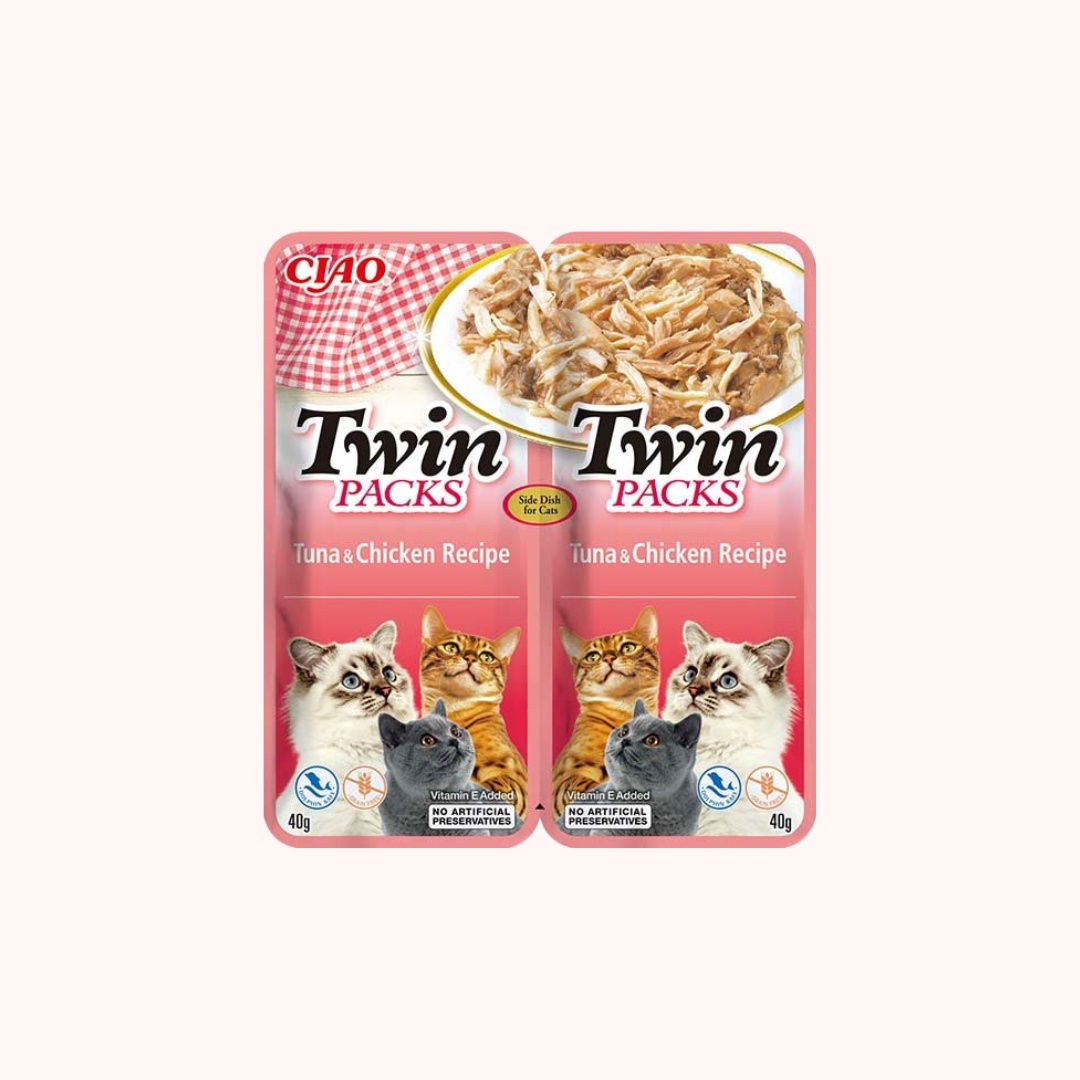 Inaba Cat Dvojité tuniakové a kuracie mäso 2x40g