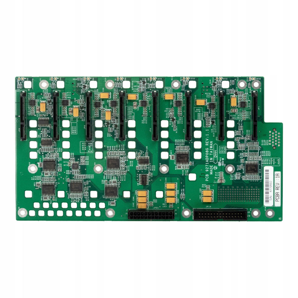 Infortrend Pcb 9271ADP08G Rev 1.1 Backplane Board Pcba Rev 1A