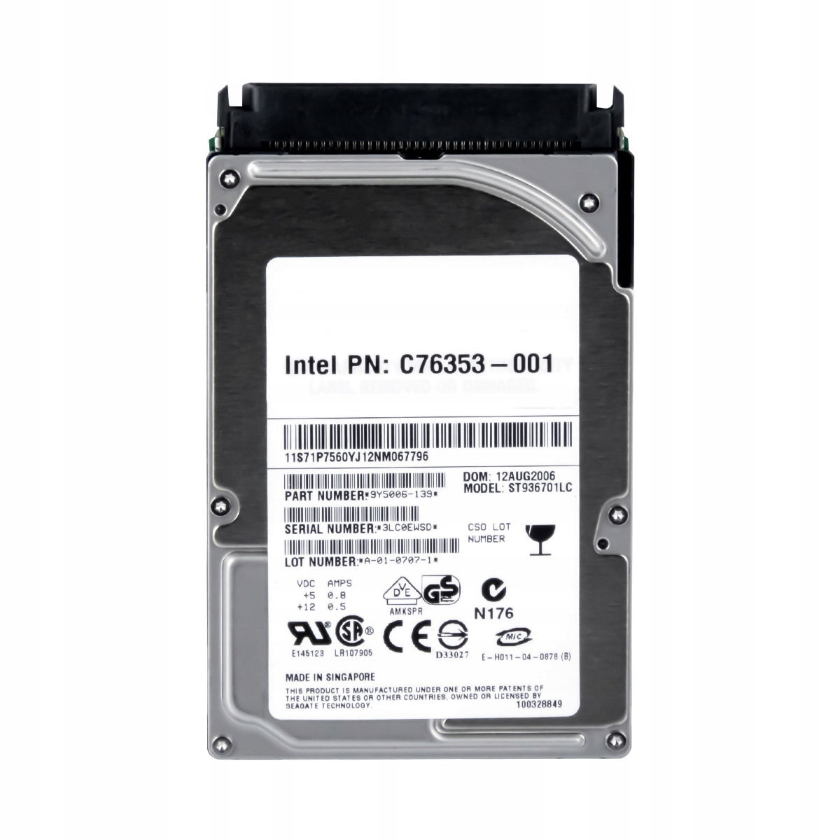 Intel C76353-001 36.4GB 10K 8MB Scsi 2.5'' ST936701LC