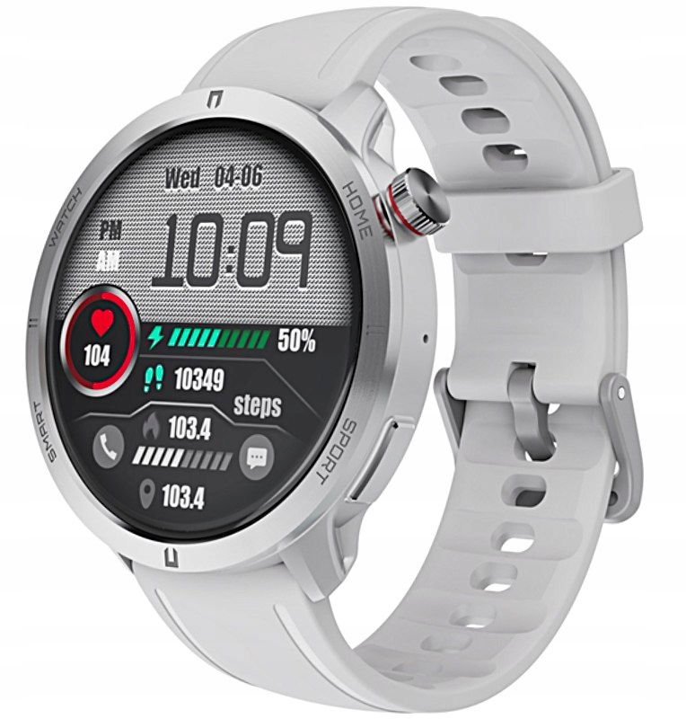 Inteligentné hodinky Rubicon RNCF14 Silver/White SMARUB252