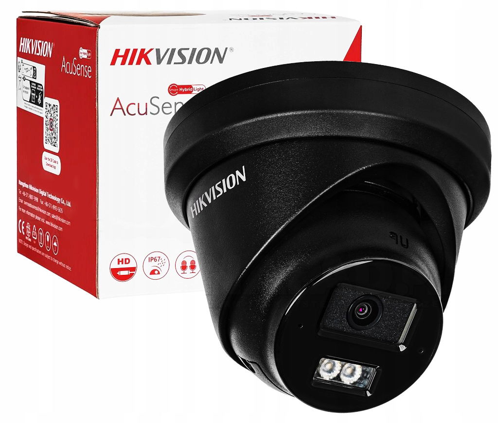 Ip Kamera 8MPx Hikvision Acusense DS-2CD2383G2-LI2U Čierna 4K Uhd Mikrofón