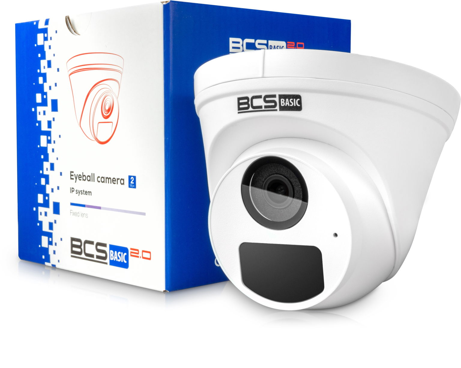 Ip kamera Bcs 2MPx 1080p kupolovitý mikrofón PoE Bcs BCS-B-EIP12FR3(2.0)