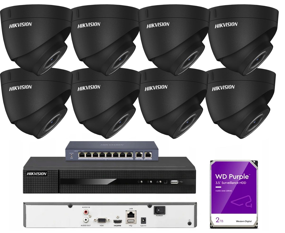 Ip kamera Hikvision 8xPoE-4MPX