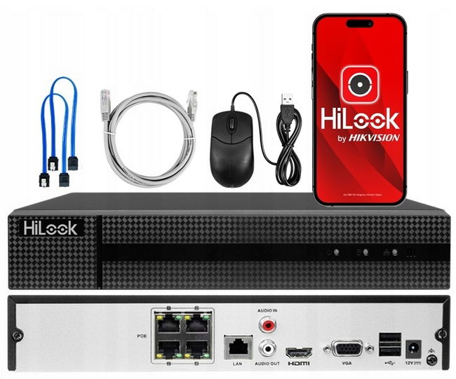Ip rekordér Hikvision pre 4 kamery Poe 4K 8MP Nvr