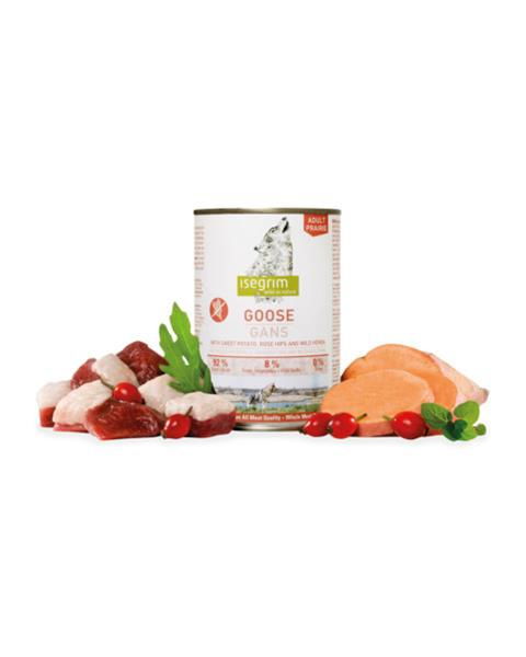Isegrim Dog Adult Goose Sweet Potato, Rose Hip & Wild Herbs 800g