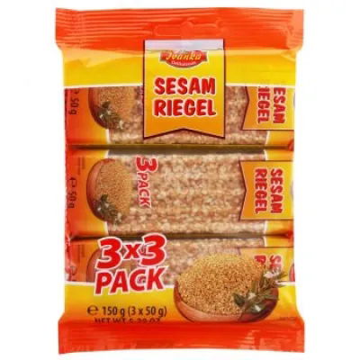 Ivanka Sesam Riegel 3x3 Pack 150 g