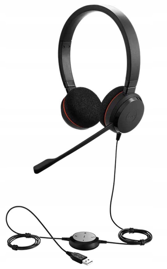 Jabra Sluchátka Evolve20 Stereo Ms