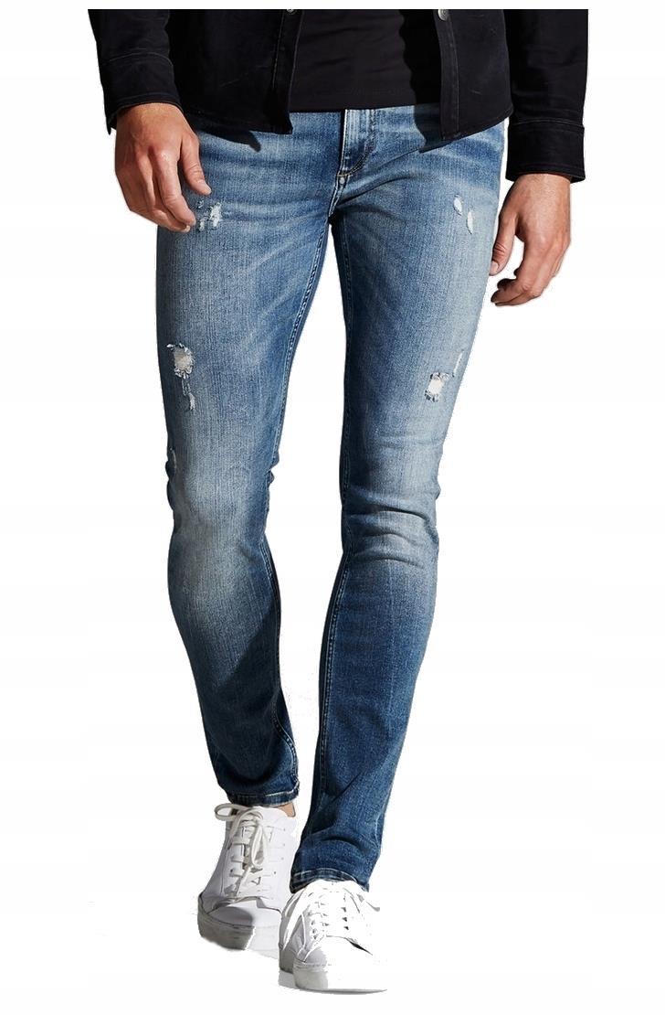 Jack Jones Mäkké Jasné Modré Džínsy Rúrky 32/32