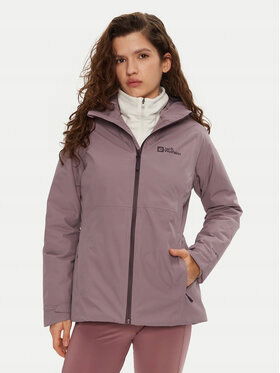 Jack Wolfskin Dámska bunda do dažďa fialová A61893