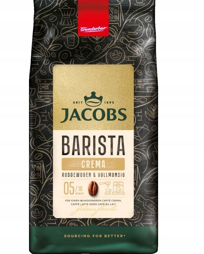 Jacobs Barista Crema zrnková káva 1 kg