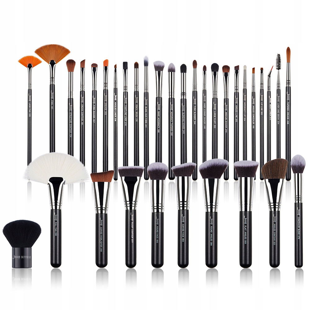 Jessup Pro Brushes Set Sada 34 štetcov T313 Black/Silver