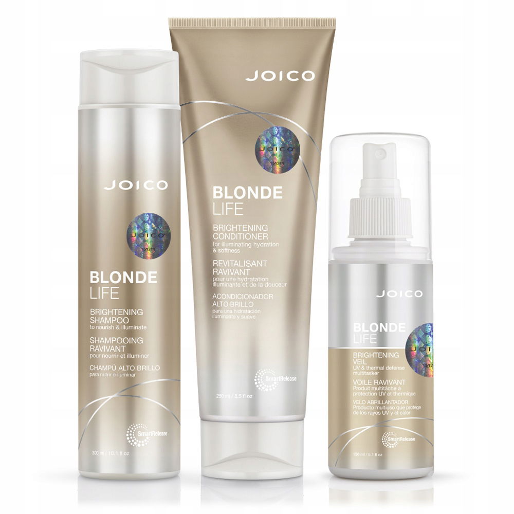 Joico Blonde Life Brightening sada blond vlasy šampón kondicionér hmla