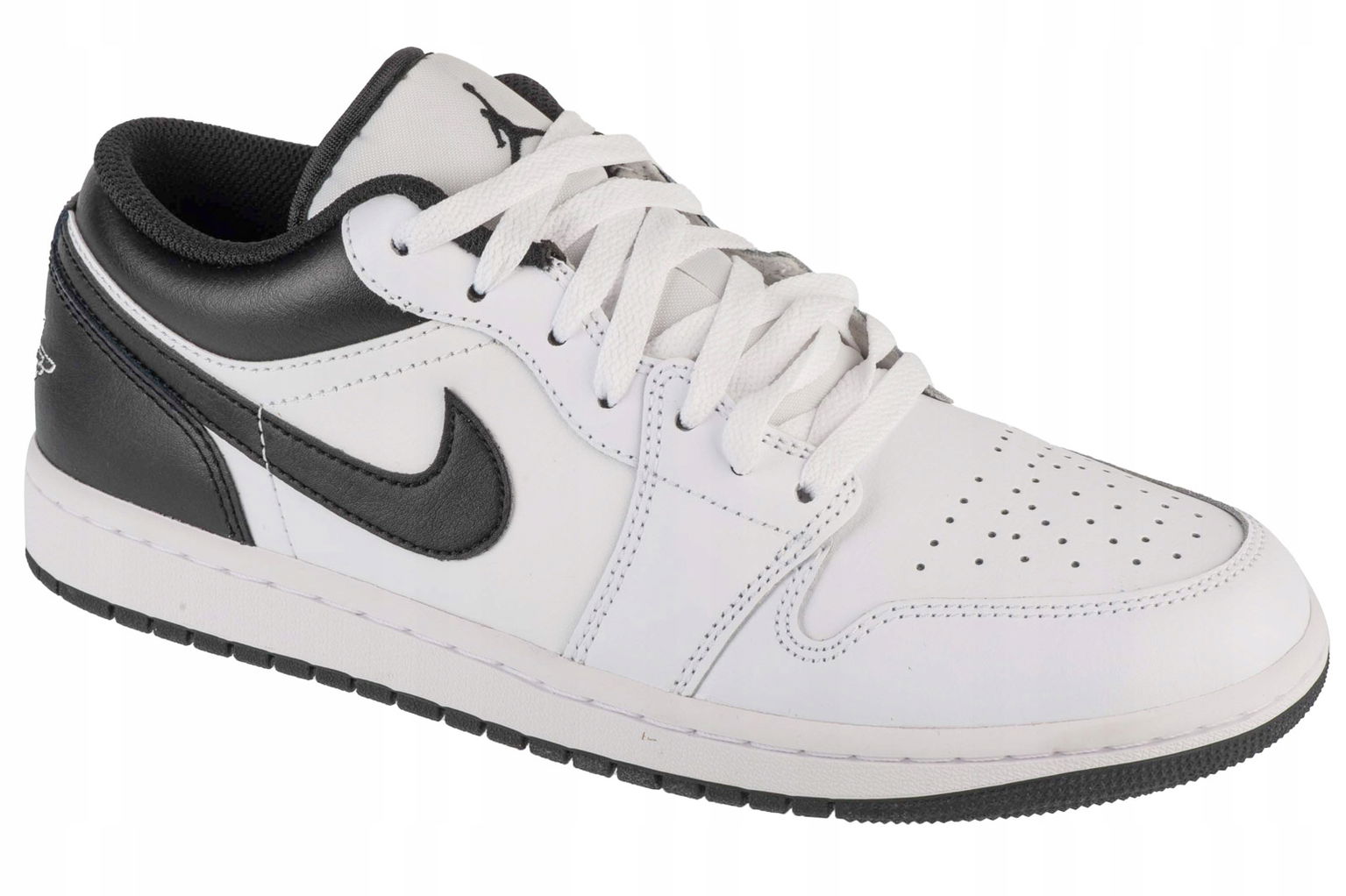 Jordan Air 1 Low [45,5] Pánske kožené tenisky, biele