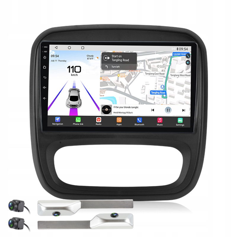 Junsun autorádio carplay androidauto Renault Trafic 3 s kamerou S