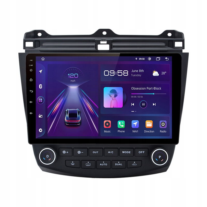 Junsun autorádio carplay Honda Accord 7 2003-2008 androidauto 2+32