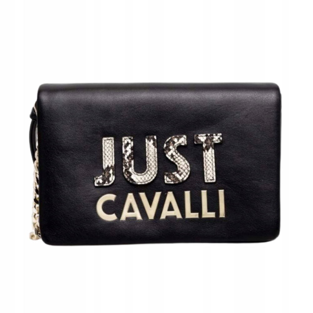 Just Cavalli Čierna kabelka C Cut Out Logo