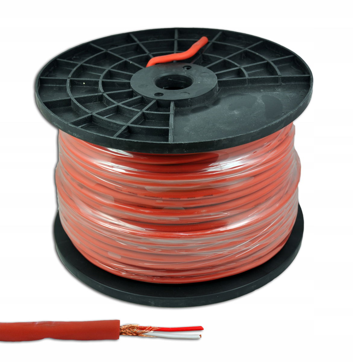 KAB0605B Stereo mikrofónový kábel 6 mm, červený
