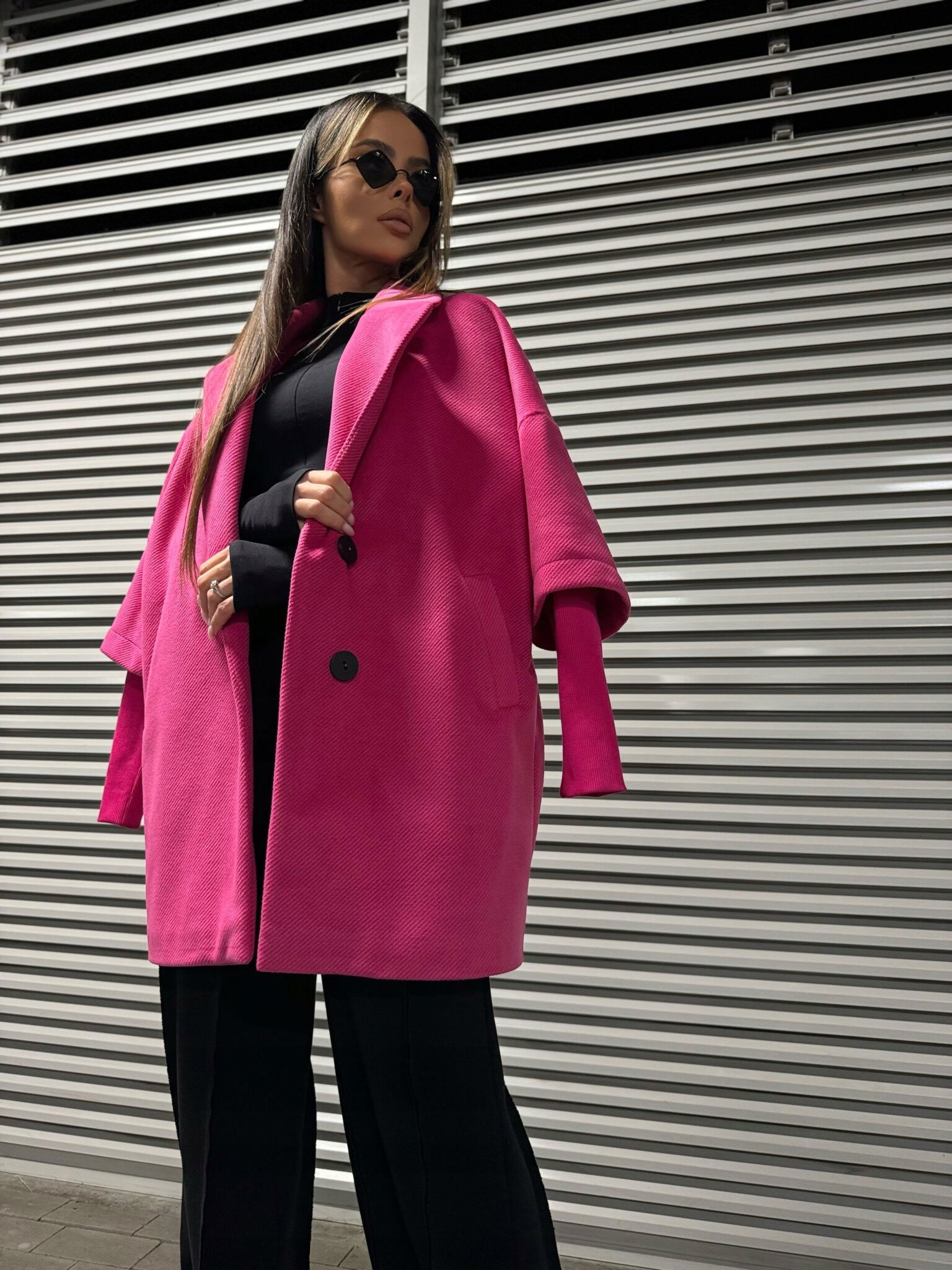 Kabát La Manuel Eternal fuchsia uni premium