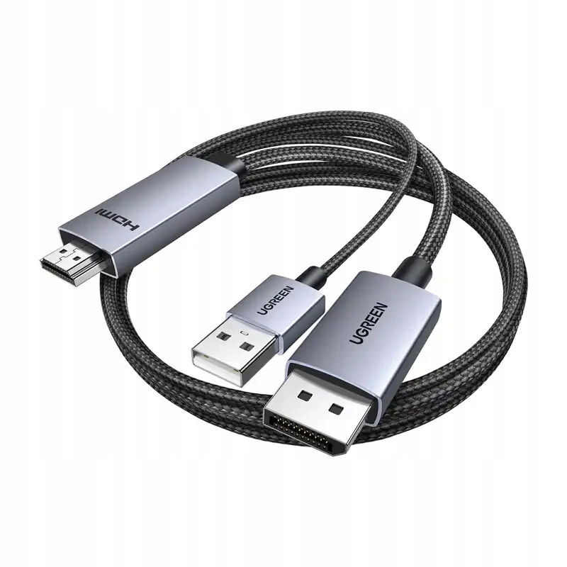 Kábel DisplayPort Hdmi Ugreen HD169 4K 60Hz 2 m (čierny)