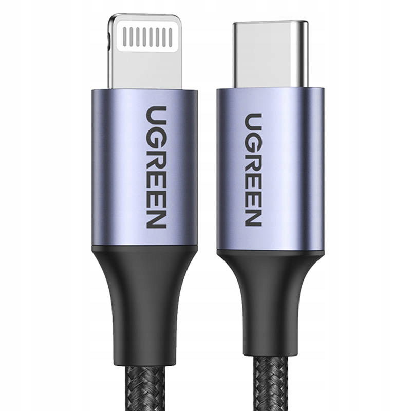 Kábel Lightning na Usb-c Ugreen Pd 3A US304, 1.5 m (čierny)