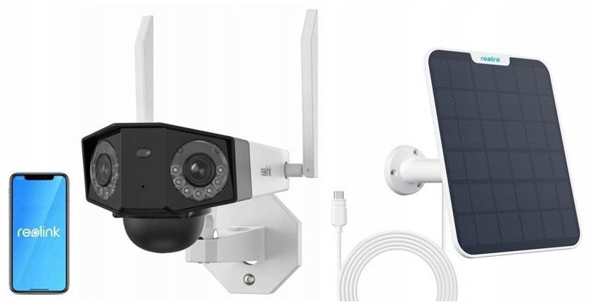 Kamera Reolink Duo B750 na batériu 8MP 4K 4G Solárny Panel