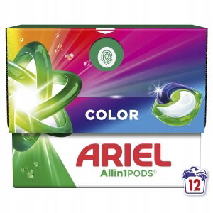 Kapsule na pranie (12) Karton Box All In 1 Pods Farba Ariel