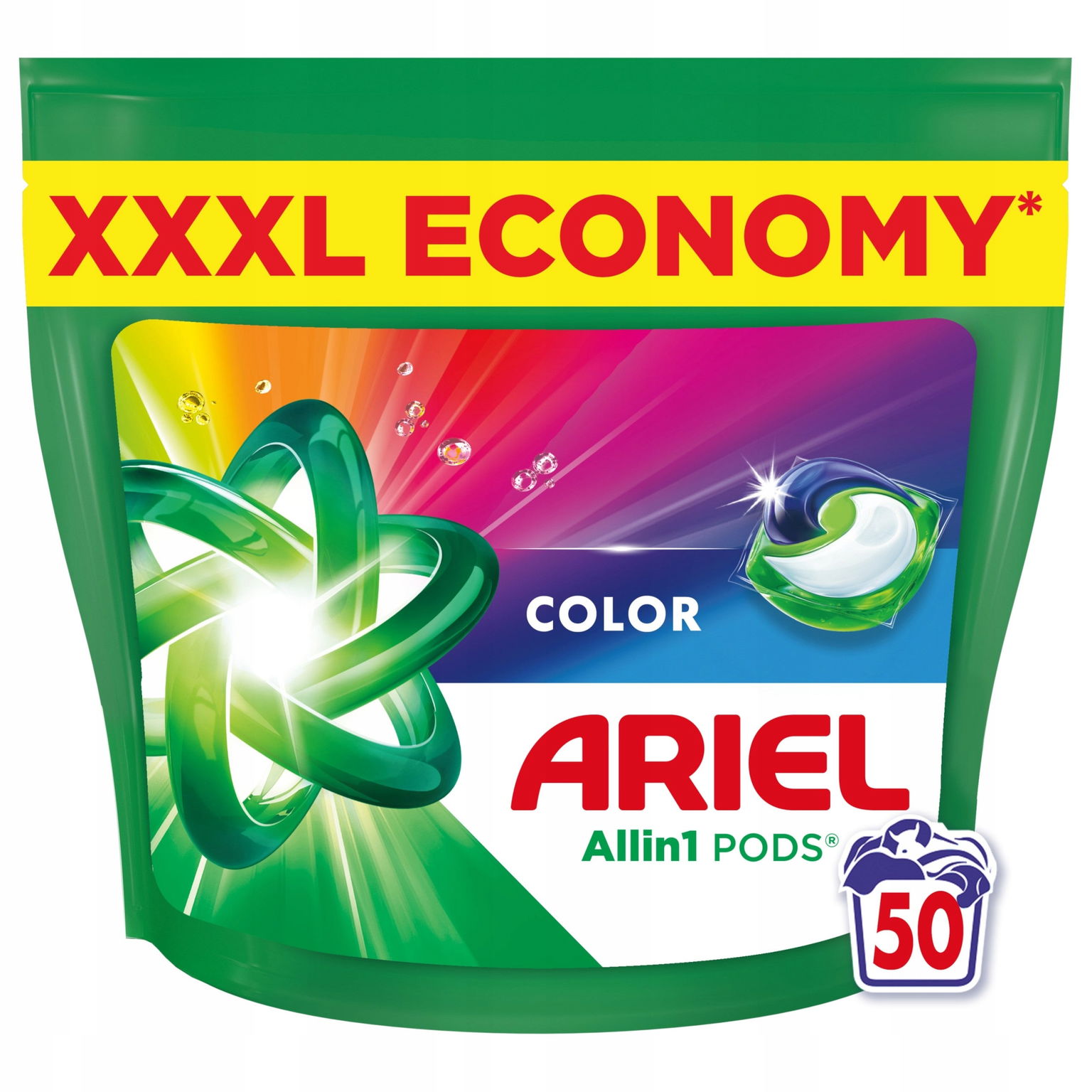Kapsule na pranie Ariel Allin1 Pods Color pre farby 50 ks