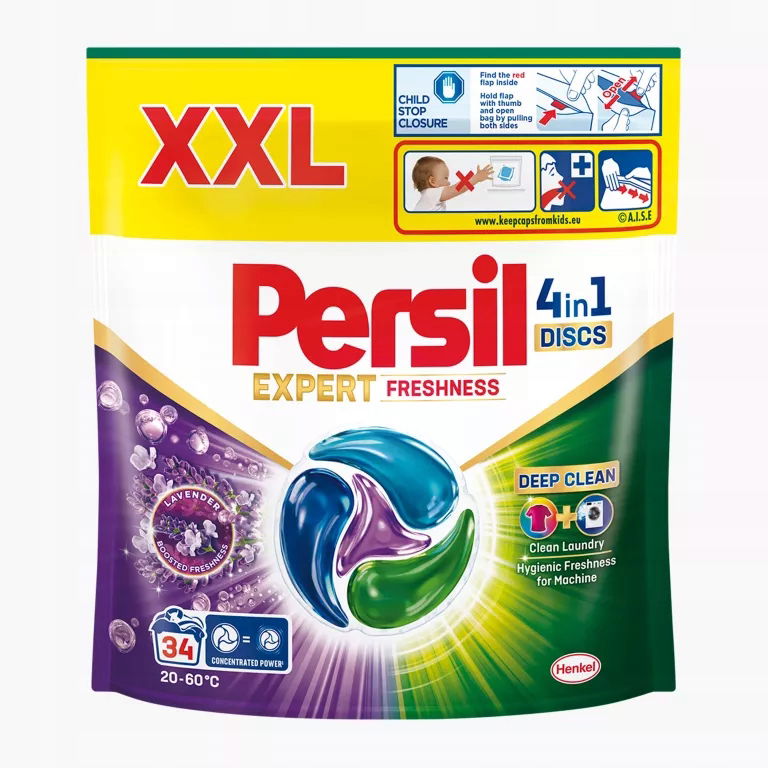 Kapsule na pranie Persil Discs 4in1 Expert Freshness Lavender 34/37 ks