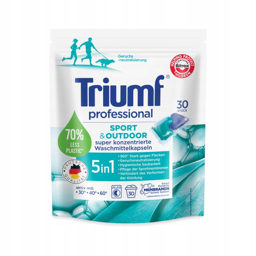 Kapsule na pranie Triumf Sport&Outdoor 30 ks