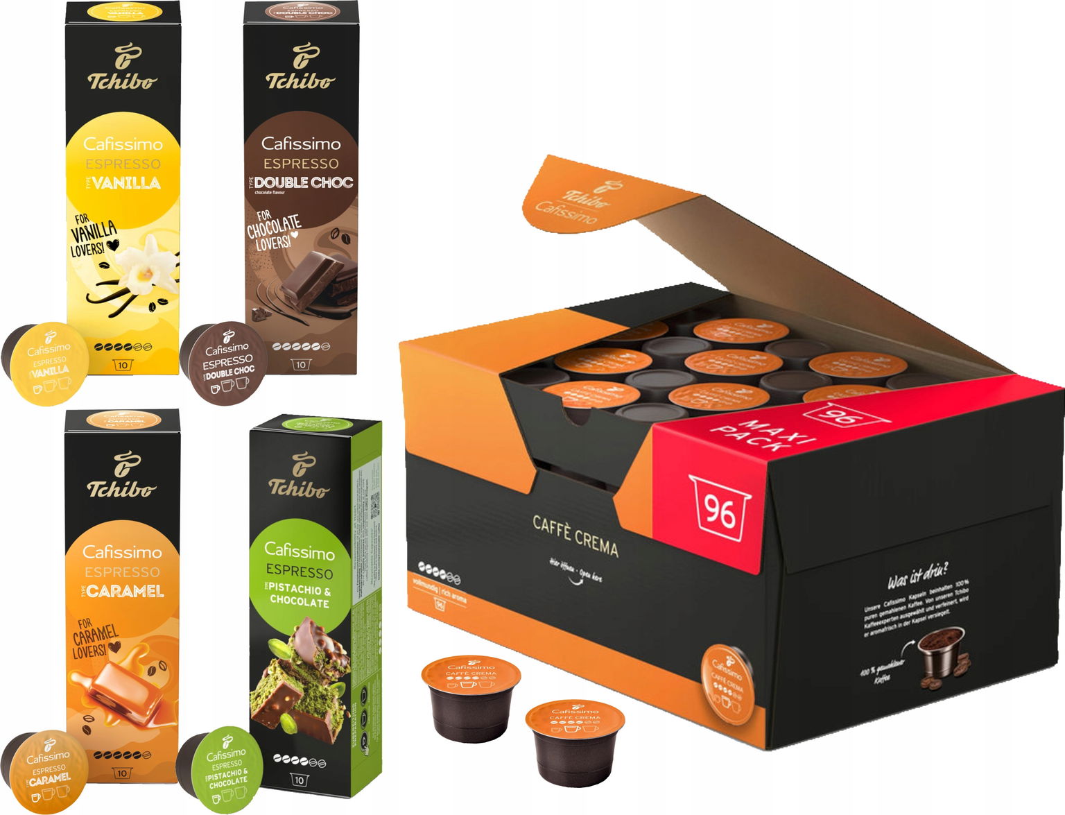 Kapsule Tchibo Cafissimo Sada 136 ks