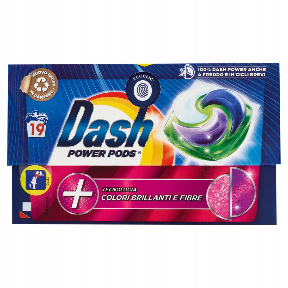 Kapsuly na pranie, ochrana a posilnenie vlákien, farba & Fibre Dash z Talianska
