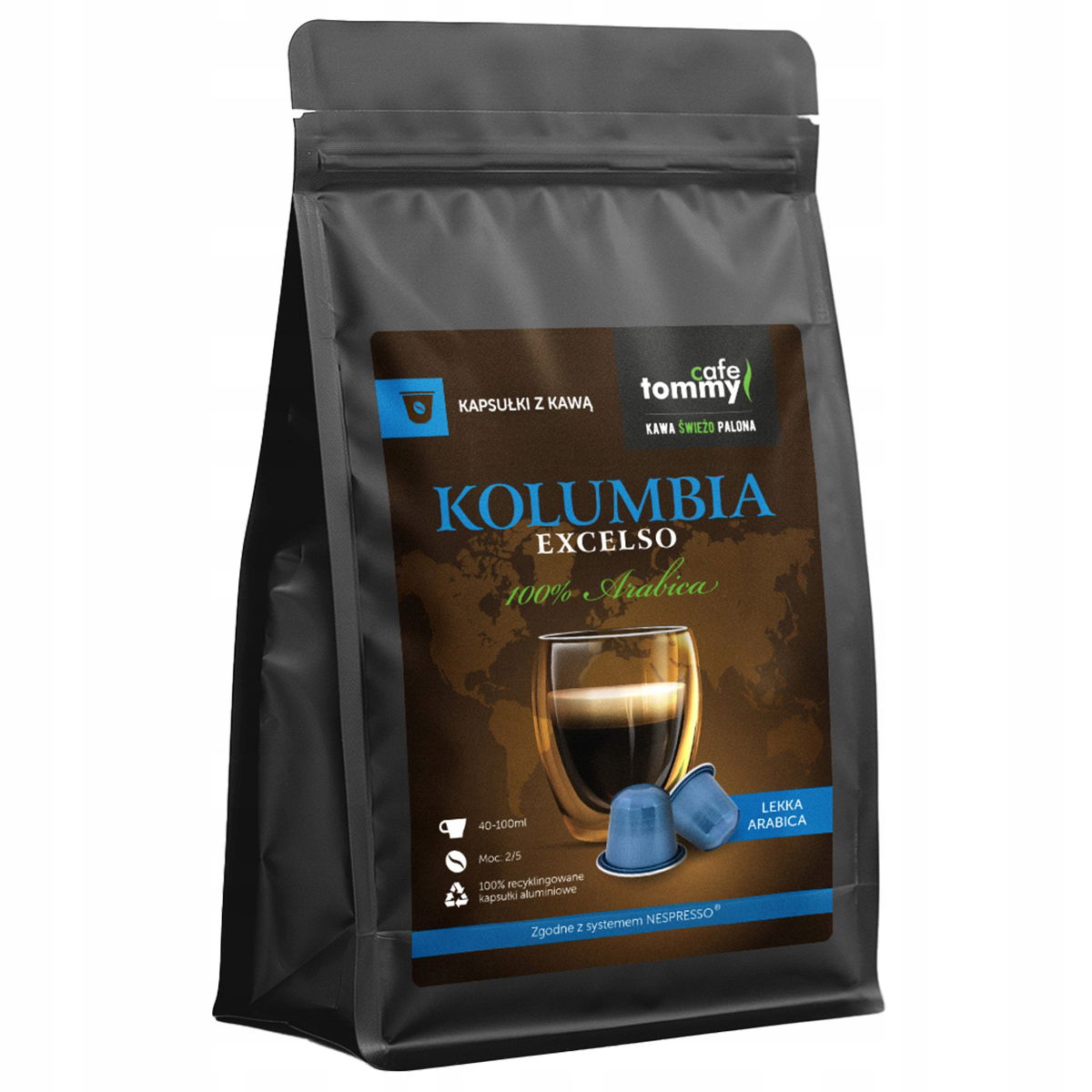 Kapsuly Nespresso (r)* káva Arabica Kolumbia Tommy Cafe 50 ks