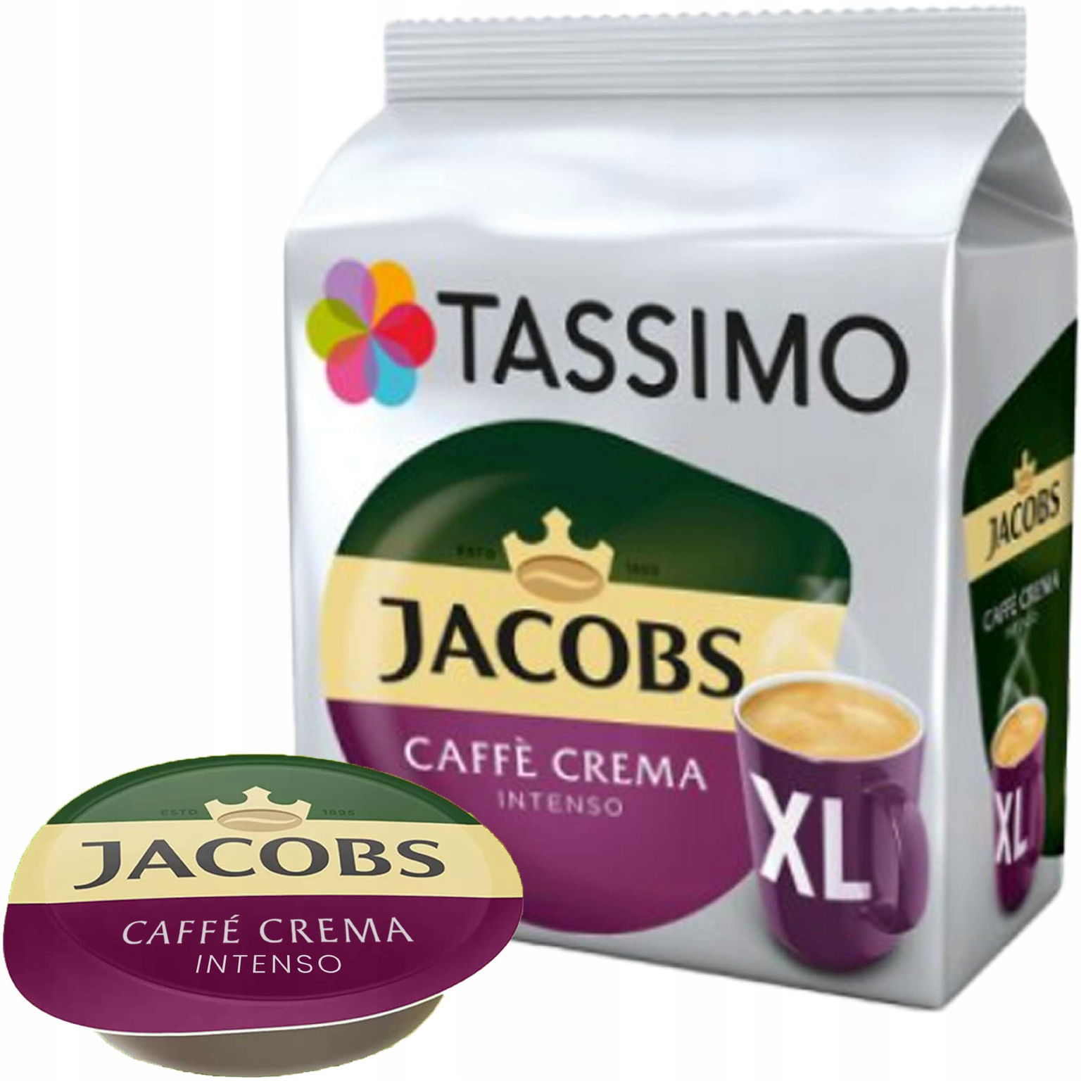 Kapsuly Tassimo Jacobs Caffe Crema Intenso XL 16