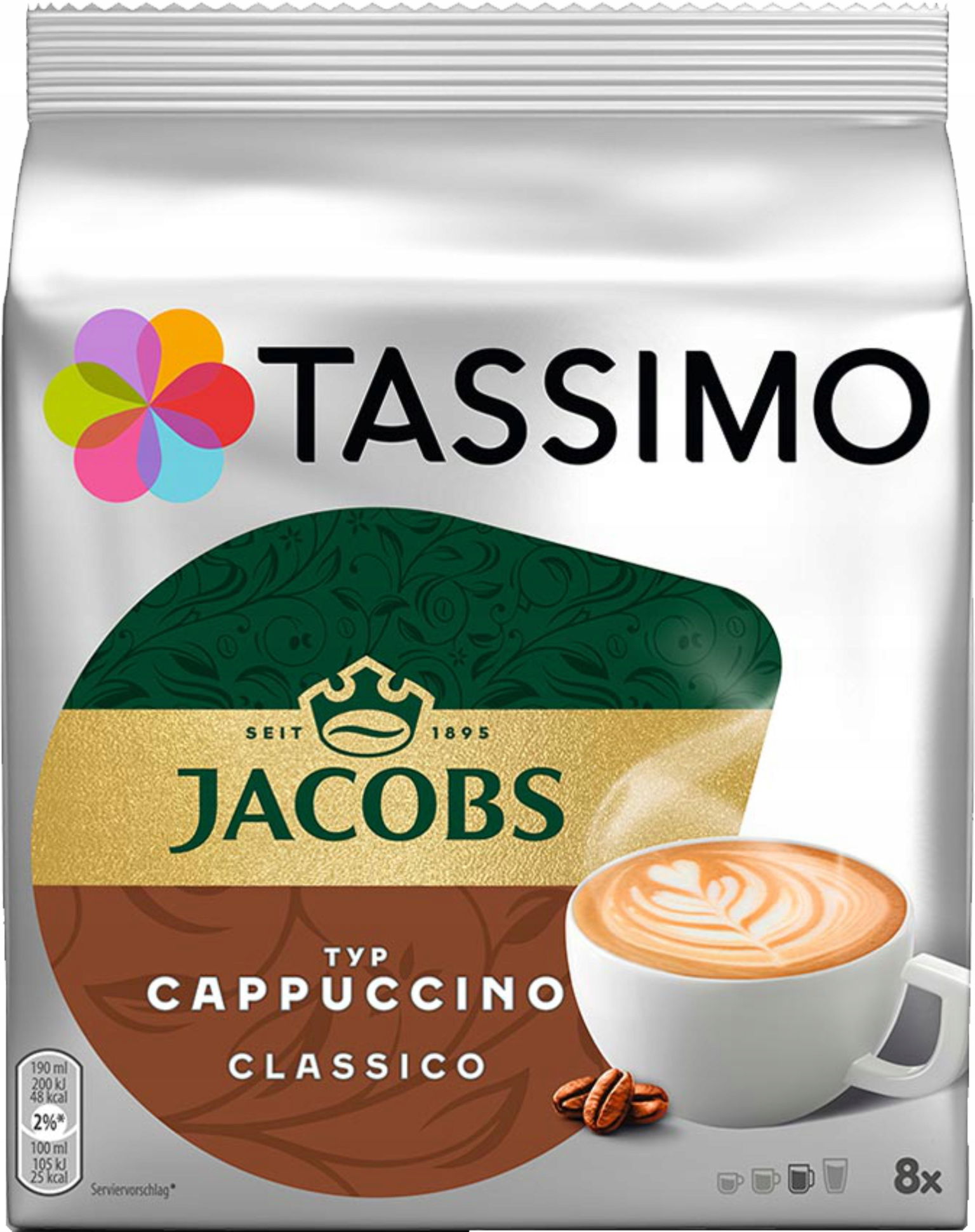 Kapsuly Tassimo Jacobs Cappuccino Classico 8