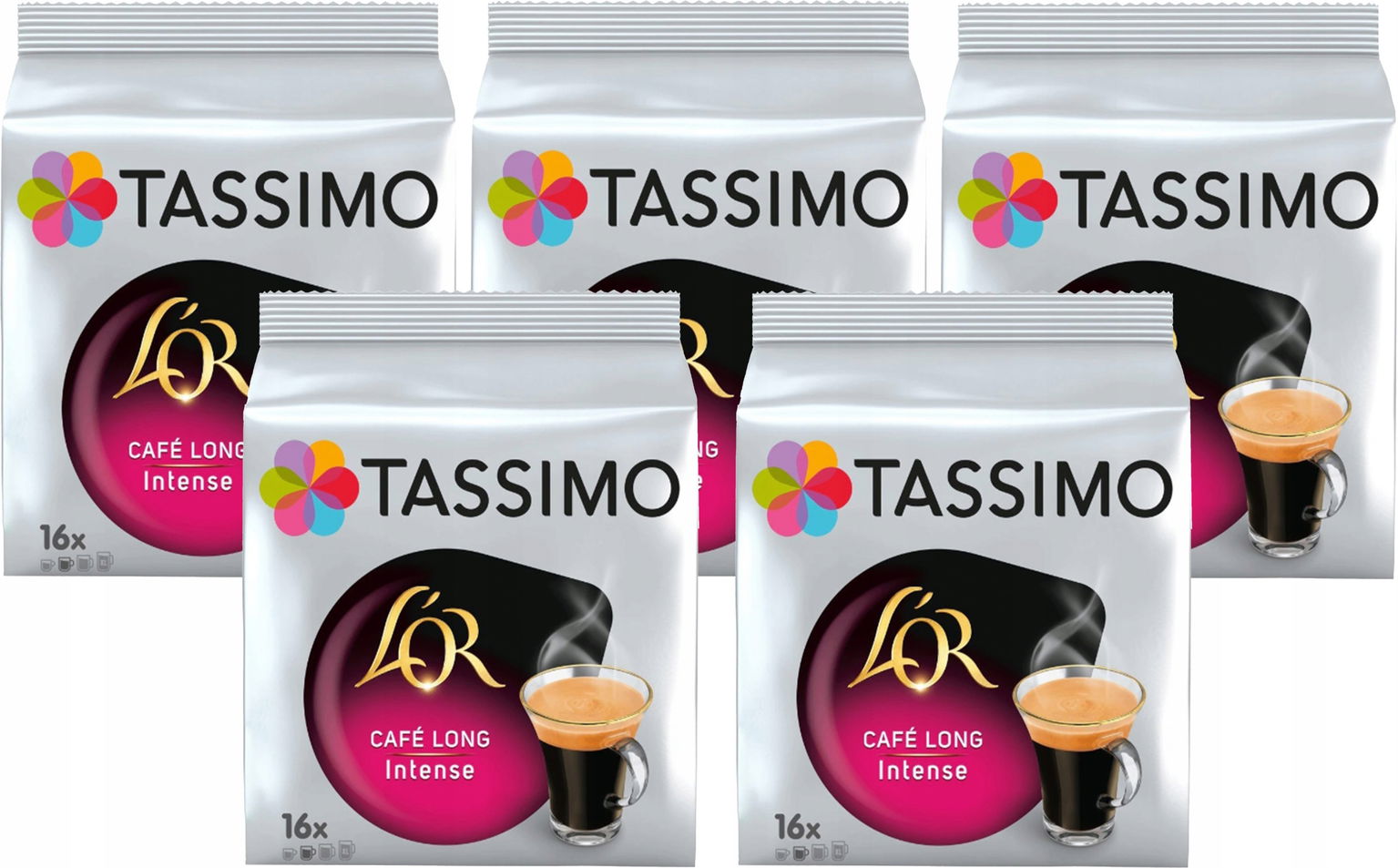 Kapsuly Tassimo Jacobs Lor Cafe Long Intens 5 x16