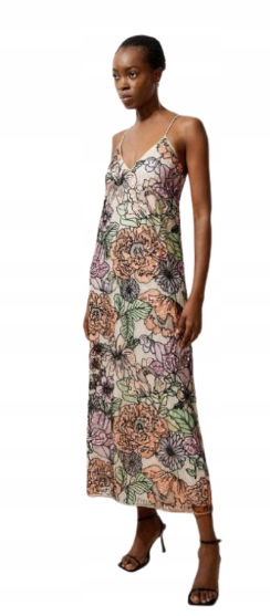 Karen Millen Petite Dlhá MIDI Sukňa S Ozdobami 38 B1F