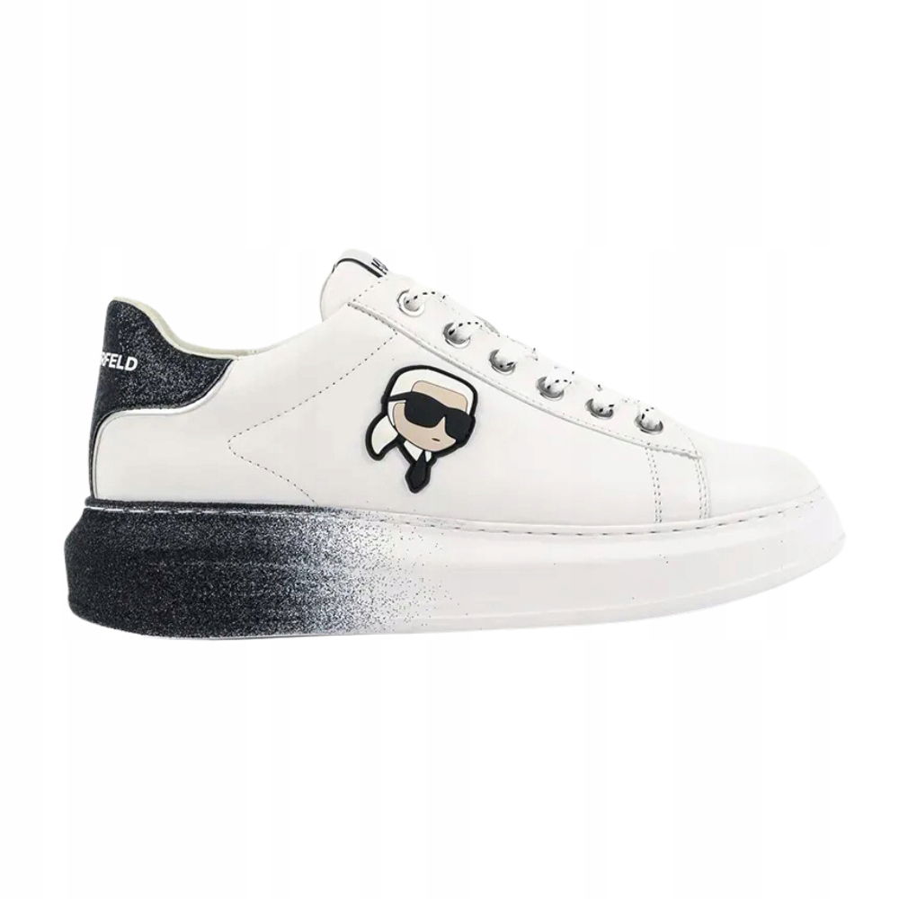Karl Lagerfeld Biele dámske tenisky Kapri Ombre Nft Lo Lace 37