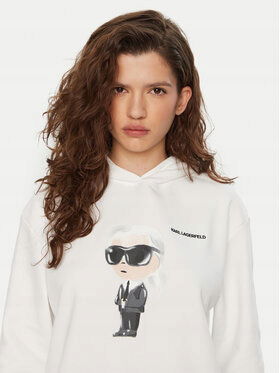 Karl Lagerfeld Dámska biela mikina A1W20083