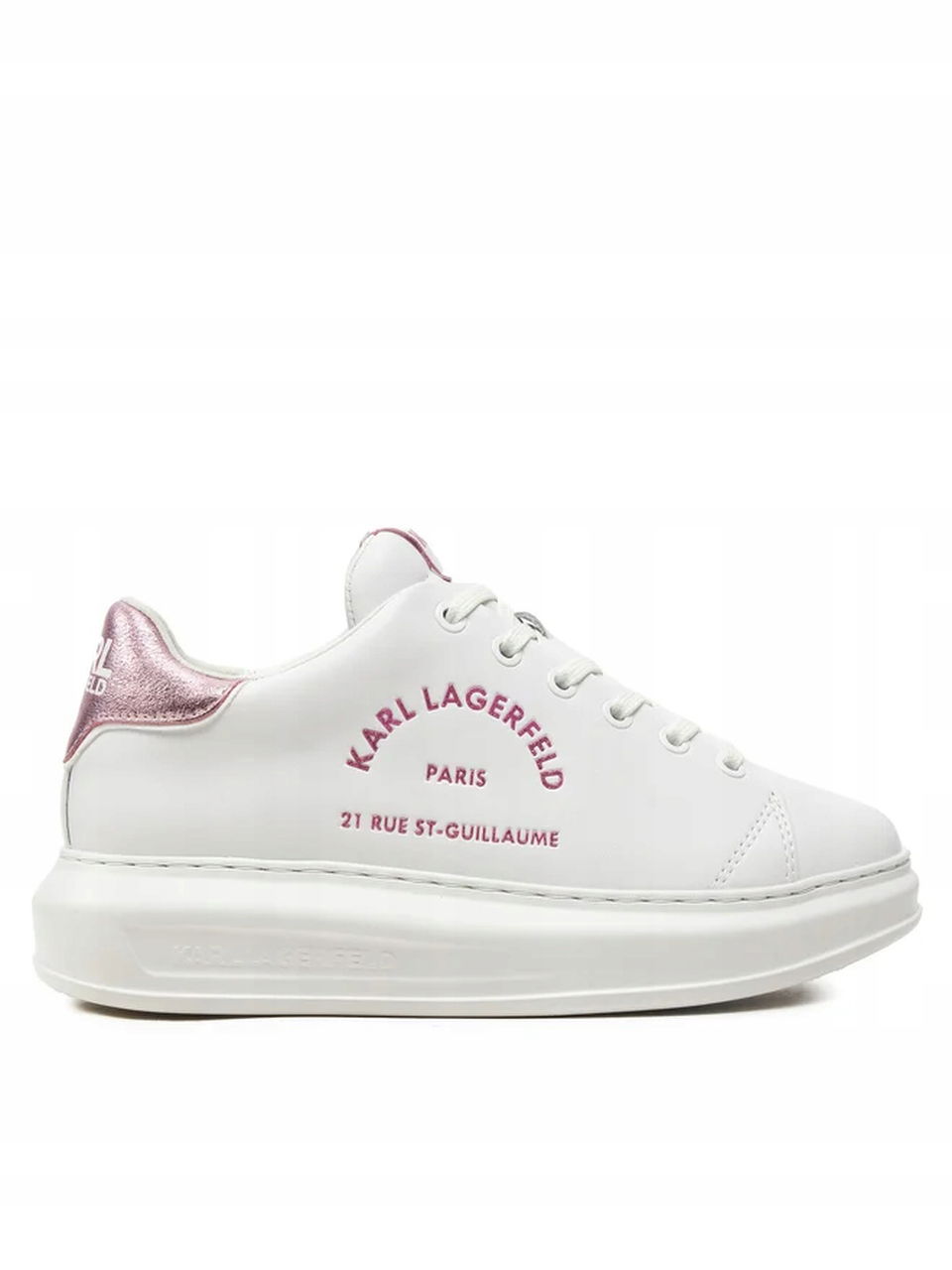 Karl Lagerfeld Dámske topánky Kapri Metal Maison Glitter White Pink 40