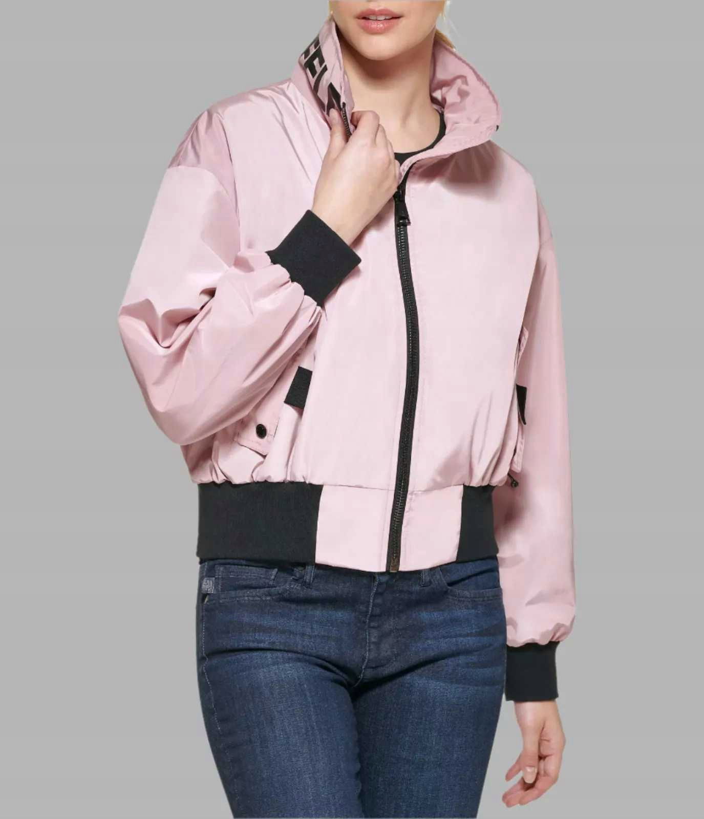 Karl Lagerfeld dámsky bomber Collar ružový M