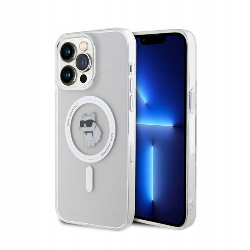 Karl Lagerfeld IML Choupette MagSafe – puzdro na iPhone 15 Pro Max (priehľadné)
