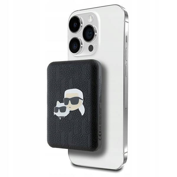 Karl Lagerfeld Indukčná powerbanka KLPB5FPGKSKCHK 15W 5000 mAh čierna/b