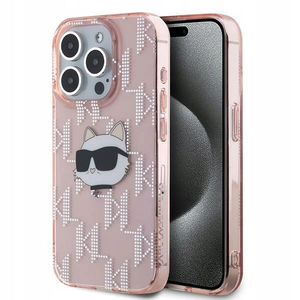 Karl Lagerfeld KLHCP15LHKLPCHP iPhone 15 Pro 6.1" ružový/pink hardcase IML