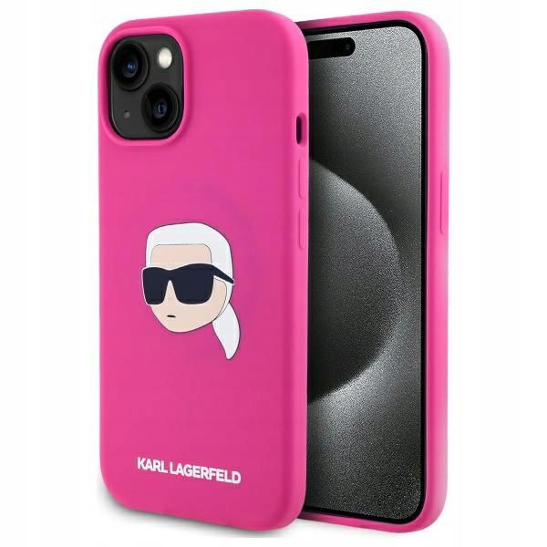 Karl Lagerfeld KLHMP15SSKHPPLF iPhone 15 6.1 fuchsia/fuschia hardcase Silico