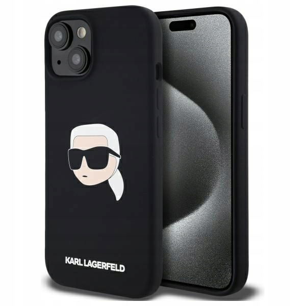 Karl Lagerfeld KLHMP15SSKHPPLK iPhone 15 6.1 čierny/black hardcase Silicone