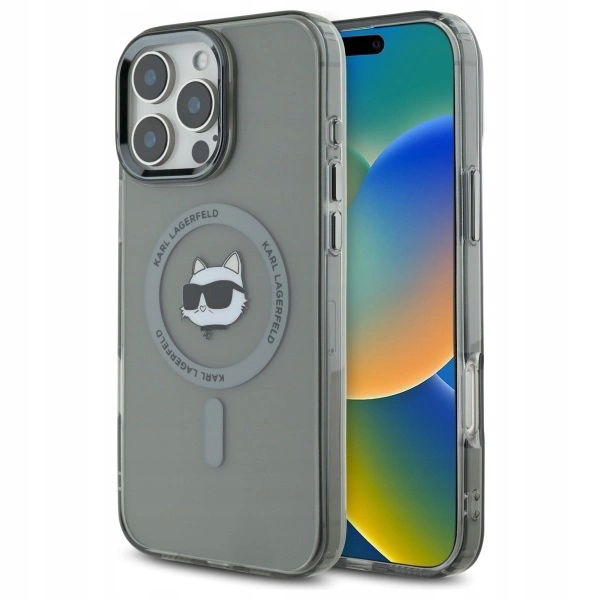 Karl Lagerfeld KLHMP16LHLSCHK iPhone16 Pro 6.3 čierny/čierny hardcase IML Me